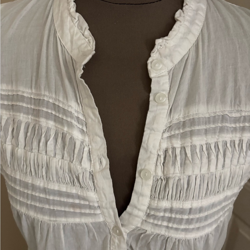 Boston Proper White Ruffled Maxi Dress - Picture 2 of 5